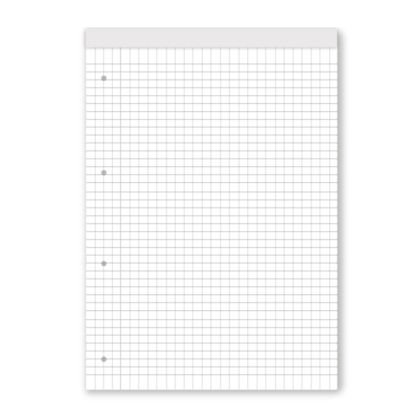 Блокнот Black&White А4 50 л. с квадратчета, Бял