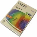 Цветен картон Maestro Color Крем, А4, 250 л. 160 g/m2