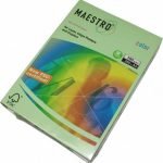 Цветен картон Maestro Color Зелен пастел, А4, 250 л. 160 g/m2