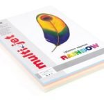 Цветен микс картон Multi Jet Rainbow Наситен, A4 5x25 л. 160 g/m2