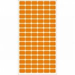 Етикети за цени 12x18 mm 96 етик./лист Оранжев неон