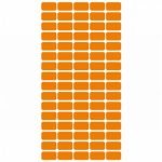 Етикети за цени 12x22 mm 80 етик./лист Оранжев неон