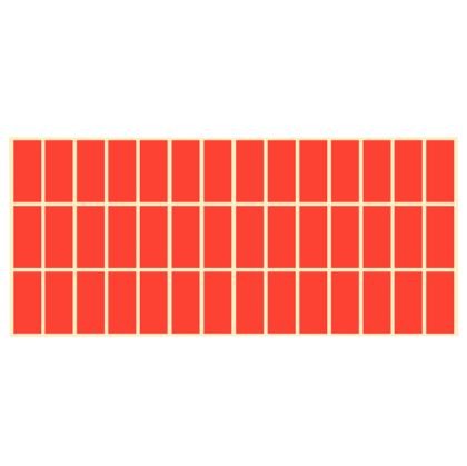 Етикети за цени 23x50 mm 42 етик./лист Червен неон