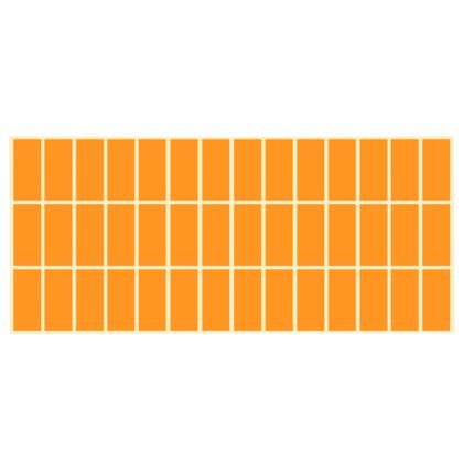 Етикети за цени 23x50 mm 42 етик./лист Оранжев неон