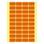 Етикети за цени лв. / EUR 28х16 mm 50л.х40ет./бандерол Оранжеви