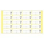 Етикети за цени лв. / EUR 56х25 mm 50л.х20ет./бандерол Бели