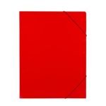 Папка с ластик Standard Картон, А4 Червена