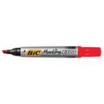 Перманентен маркер Bic 2300 Скосен връх 3.1-5.3 mm Червен