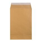 Плик с дъно E4 Кафяв, 300х400x40 mm, стикер по късата страна 25 бр.
