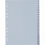 Разделител PVC A4 А-Я Сив