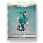 Тетрадка Black&White Fairytale Mix Ламинирани корици, спирала, офсет, 2 теми, А4 80 л. с редове