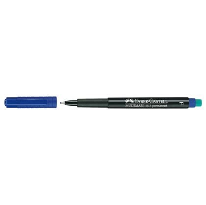 Универсален перманентен OHP маркер Faber-Castell 1513 F 0.6 mm Син