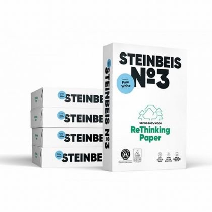 Хартия Trend White Steinbeis №3 Рециклирана, A4 500 л. 80 g/m2 Хартия Trend White Steinbeis №3 Рециклирана, A4 500 л. 80 g/m2