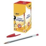 Химикалка Bic Cristal Medium 0.4 mm Червена
